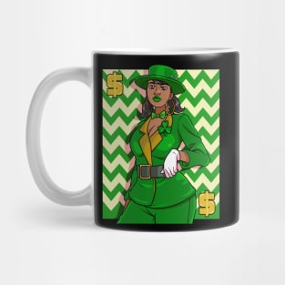 African American Leprechaun St. Patricks Day Mug